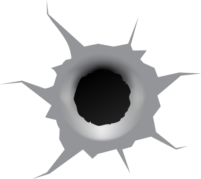 Bullet hole